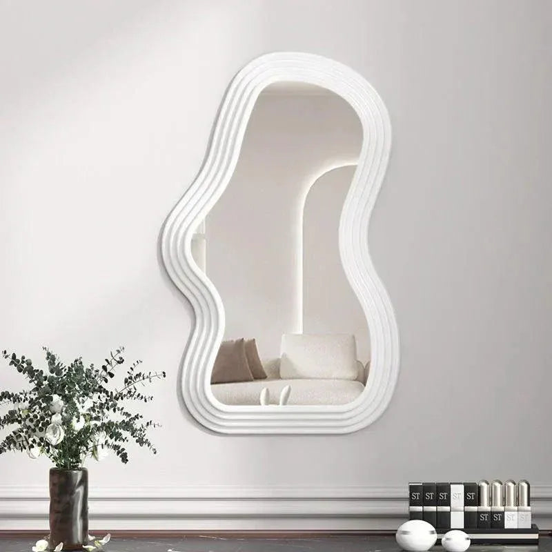 Irregular-Shaped Decorative Wall Mirror With Frame